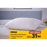 Perna hoteliera matlasata PH alba 50x70 cm