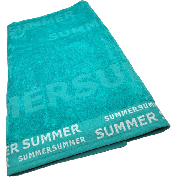 Prosop plaja 100×200 cm 100% bumbac Summer Bleu