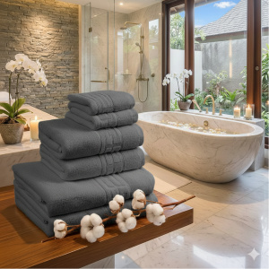 Set 6 Prosoape Bumbac 500g Hotel 6PR1 Grey