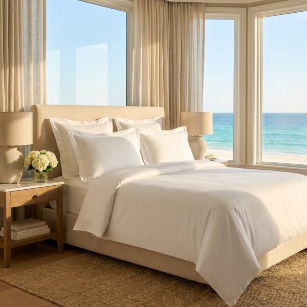 Lenjerie hoteliera single Percale Premium Bumbac (Pat o persoana)