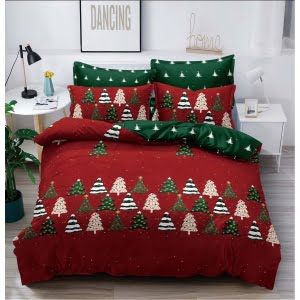 Lenjerie Craciun Finet Bumbac 6 Piese XMS-13
