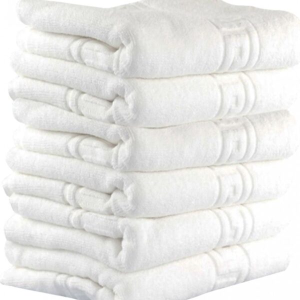 Set 12 Prosoape hoteliere 70x130cm bumbac pakistanez 500 g/mp greek border