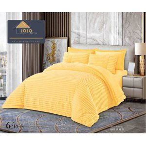 Set Lenjerie pat Blanita de Iepure cu Pilota 6 Piese SBI-Galben