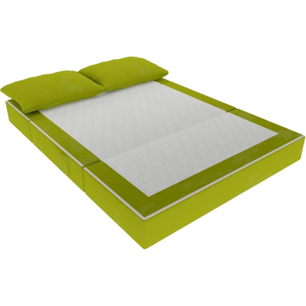 Canapea extensibila Urban Living, 136x80x40 cm, Verde - imagine 2