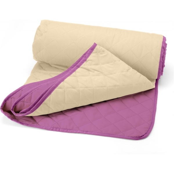 Cuvertura Double Face Alcam, 210 x 220 cm 100% microfibra, mov/crem - imagine 5