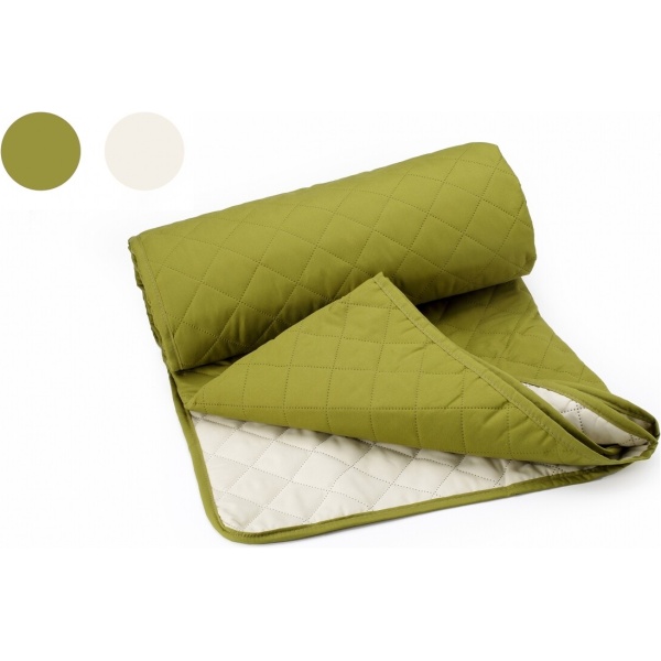 Cuvertura Double Face Alcam, 210 x 220 cm 100% microfibra, olive - imagine 5