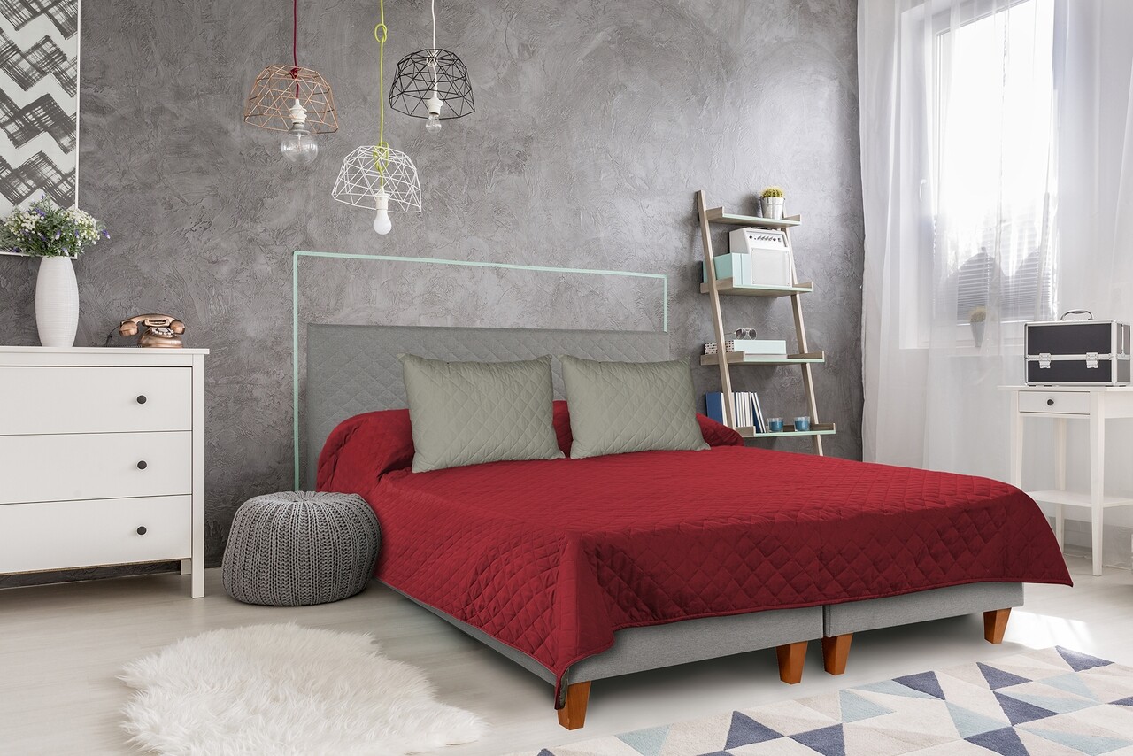 l-cuvertura-matlasata-cu-2-fete-alcam-210x220-cm-pompeian Cuvertura matlasata cu 2 fete Alcam, 210x220 cm, Pompeian - imagine 1