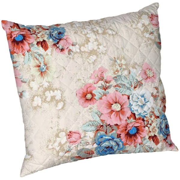 Set 2 perne Bouquet, microfibra matlasata Alcam, 70x70 cm - imagine 4