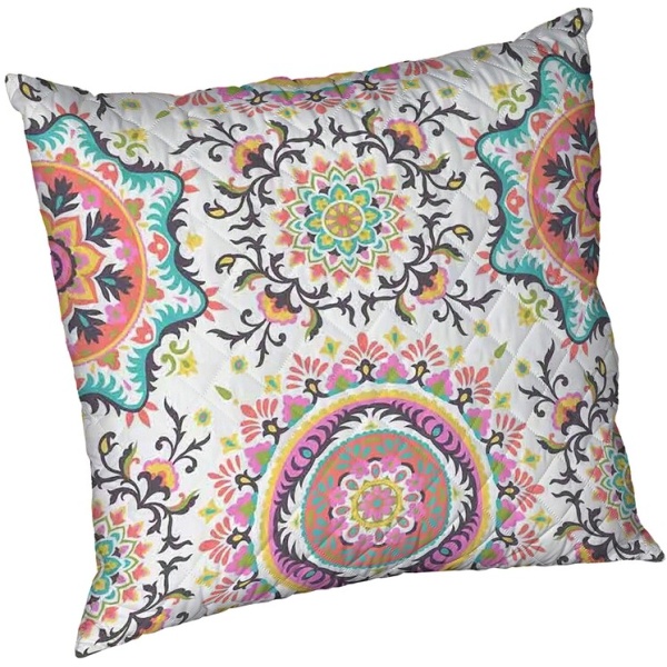 Set 2 perne Kantha, microfibra matlasata Alcam, 70x70 cm - imagine 4