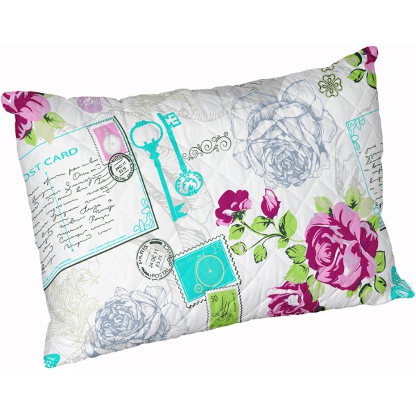 Set 2 perne Rose, microfibra matlasata Alcam, 50x70 cm - imagine 3