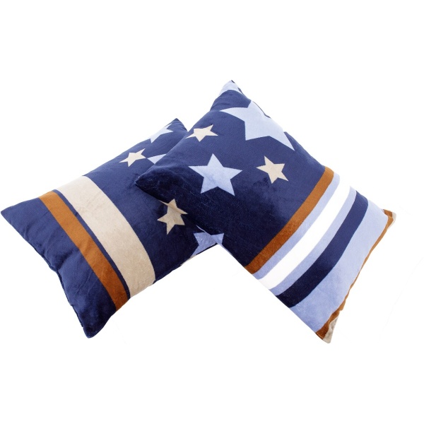 Set Alcam cocolino, 2 perne 50x70 cm si pilota matlasata 180x200 cm, Stelle Fleece - imagine 3