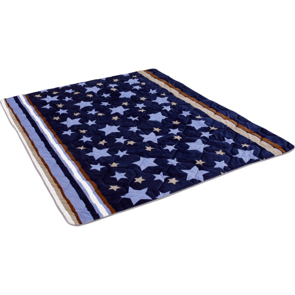 Set Alcam cocolino, 2 perne 50x70 cm si pilota matlasata 180x200 cm, Stelle Fleece - imagine 4