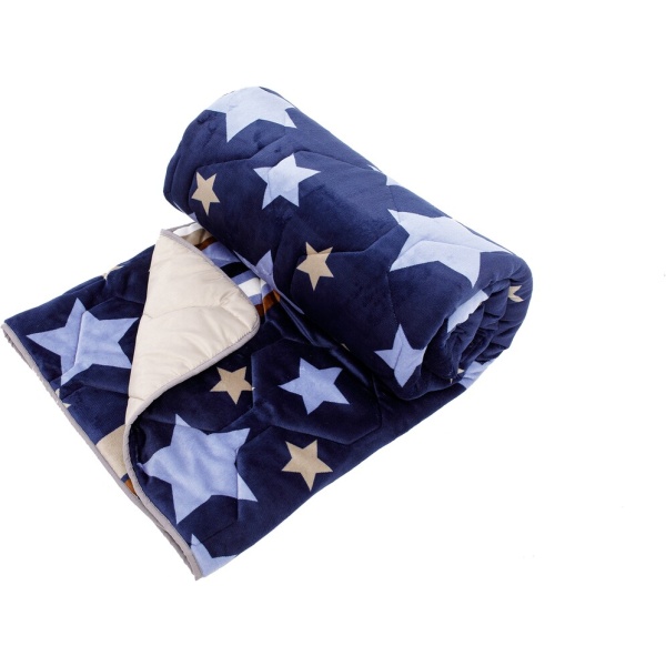 Set Alcam cocolino, 2 perne 50x70 cm si pilota matlasata 180x200 cm, Stelle Fleece - imagine 5