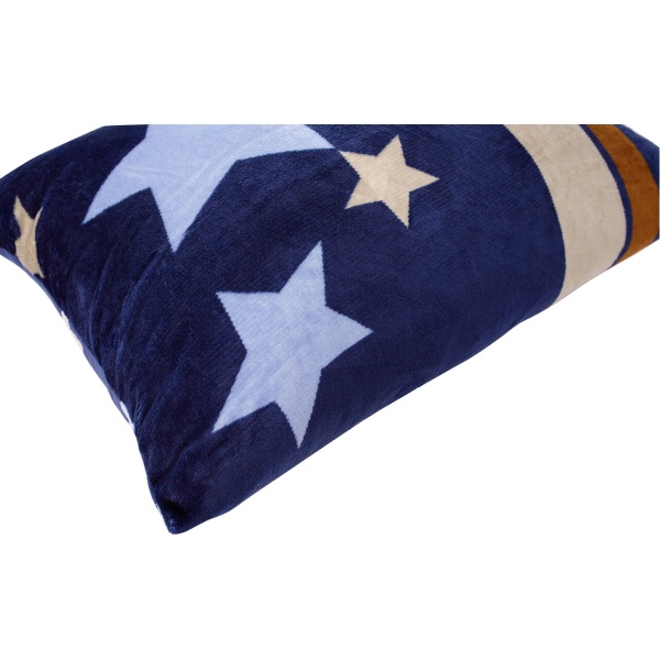 Set Alcam cocolino, 2 perne 50x70 cm si pilota matlasata 180x200 cm, Stelle Fleece - imagine 7