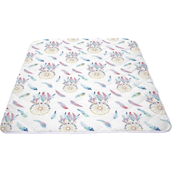 Set Alcam perna microfibra 50x70 cm si pilota matlasata 140x200 cm, Dream Catcher - imagine 3