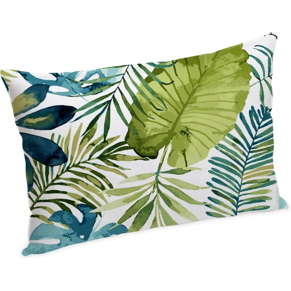 Set Alcam perna microfibra 50x70 cm si pilota matlasata 140x200 cm, Jungle - imagine 3