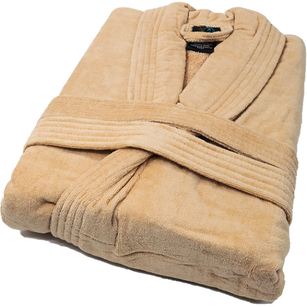 Halat baie Velur 100% bumbac HBJ Cappuccino