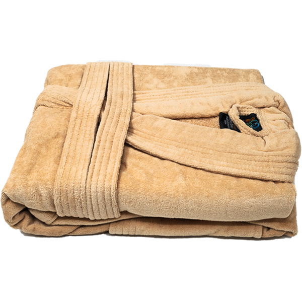 Halat baie Velur 100% bumbac HBJ Cappuccino