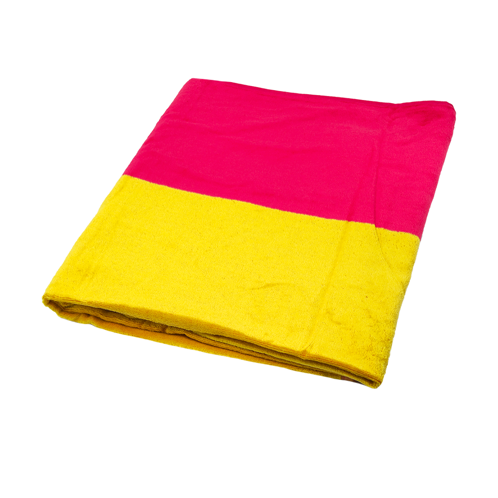 rosu-galben Prosop plaja 90x160 cm 100% bumbac Rosu/Galben - imagine 1