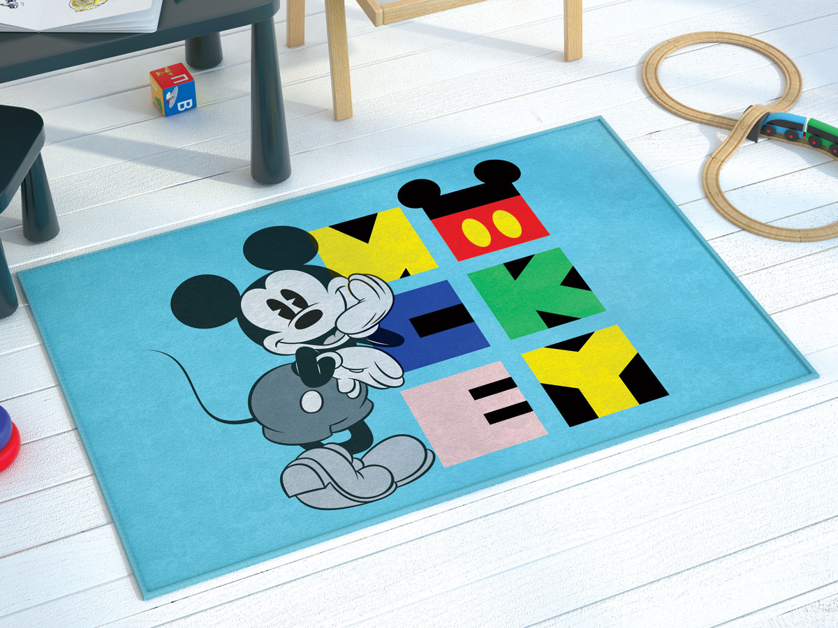 Covor pentru copii TAC 80x120cm Disney Mickey Mouse Covor pentru copii TAC 80x120cm Disney Mickey Mouse
