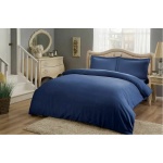 Lenjerie king size Basic Albastru 100% bumbac satinat TAC Mako