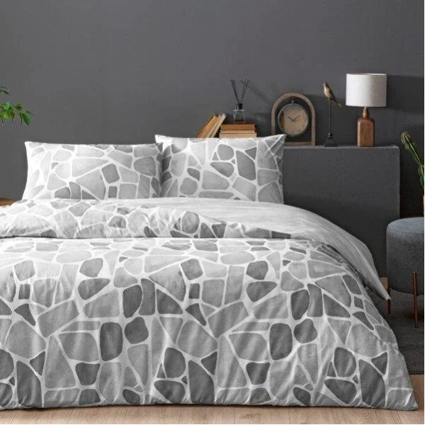 Lenjerie cu elastic 160x200cm TAC 100% bumbac ranforce Alvy