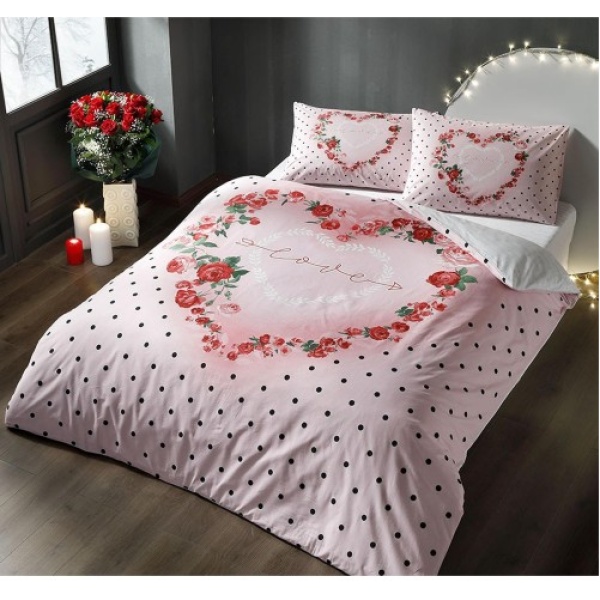 Lenjerie dublă fosforescentă Lover TAC 100% bumbac ranforce