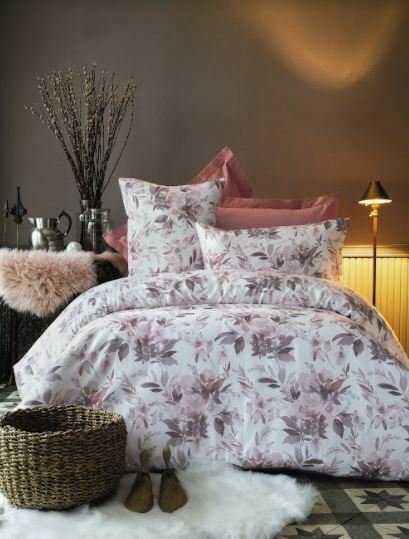 Lenjerie king size 6 piese Issimo Deluxe 100% bumbac satinat Nina Lenjerie king size 6 piese Issimo Deluxe 100% bumbac satinat Nina
