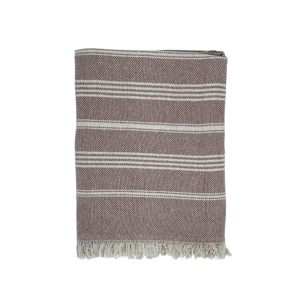 Pled bumbac de fotoliu sau canapea 130x170 cm bej Pled bumbac de fotoliu sau canapea 130x170 cm bej