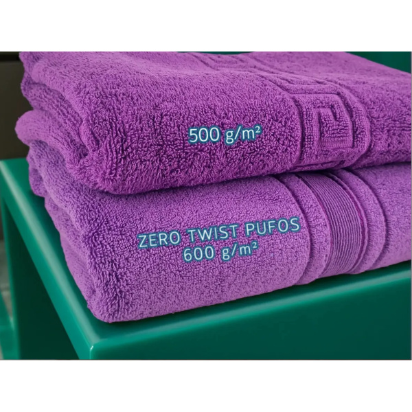 Prosop Pufos de Lux 70×130cm, 100% Bumbac Pieptanat, Zero Twist, 600 g/mp-Mov