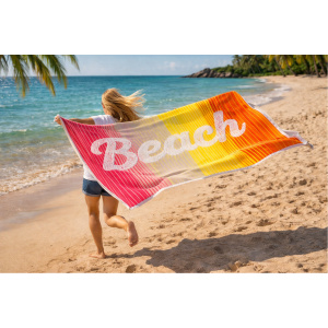 Prosop plaja 80×160 cm 100% bumbac Beach Orange