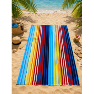Prosop plaja 80×160 cm 100% bumbac Rainbow