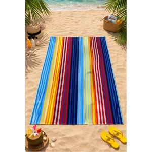 Prosop plaja 80×160 cm 100% bumbac Rainbow
