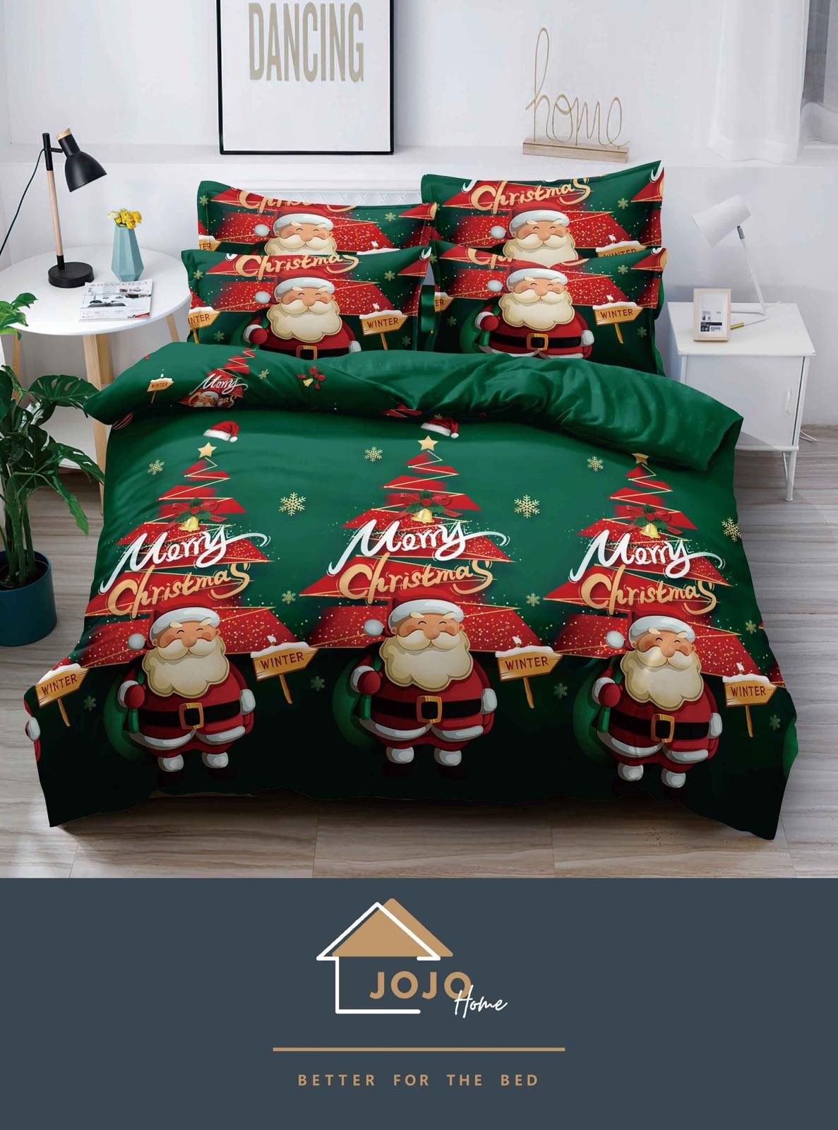 Lenjerie Craciun Single (O Persoana) Finet Bumbac XMS-S-13 Lenjerie Craciun Single (O Persoana) Finet Bumbac XMS-S-13