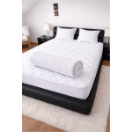 Protecție Saltea Lana Merino | 950 g/mp | 90x200 cm | alb/uni