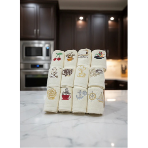 Prosop bucatarie brodat 30 x50 cm