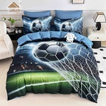 Lenjerie de Pat 6 Piese – Finet, Cearșaf cu Elastic, Imprimare Digitală 5D-