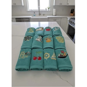 Prosop bucatarie brodat 30 x50 cm