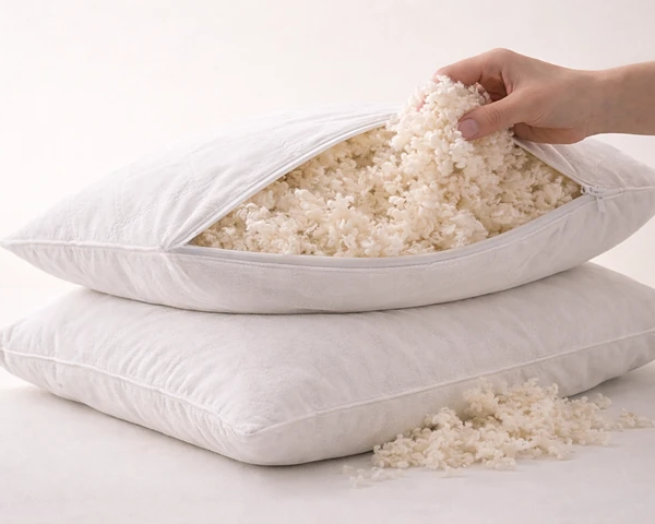 Pernă din Lână Merino Impermeabilă – 800 g,50x70 cm , Alb