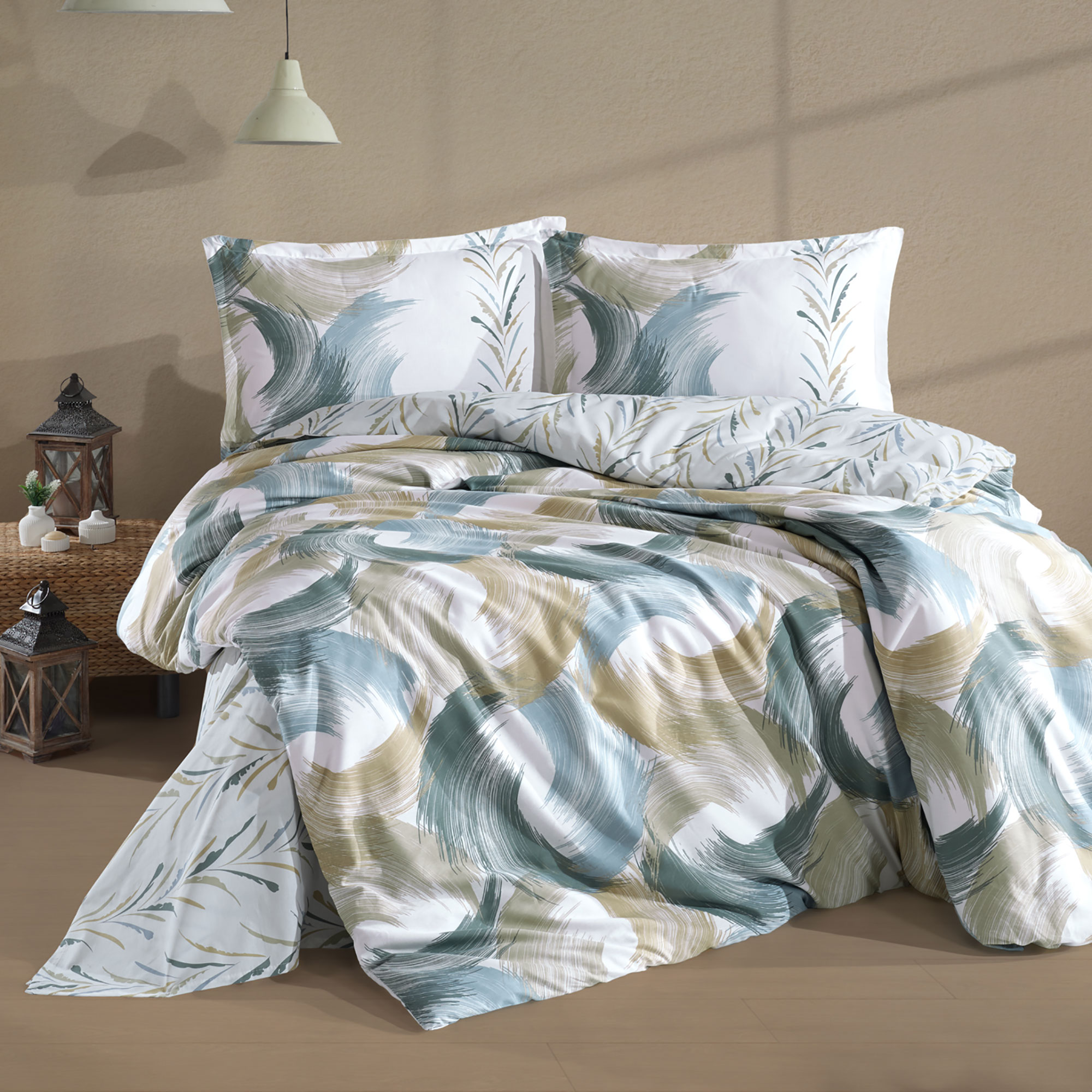 Estiva-nev_1 Lenjerie de pat ranforce Clasy king size (ESTIVA) - imagine 1