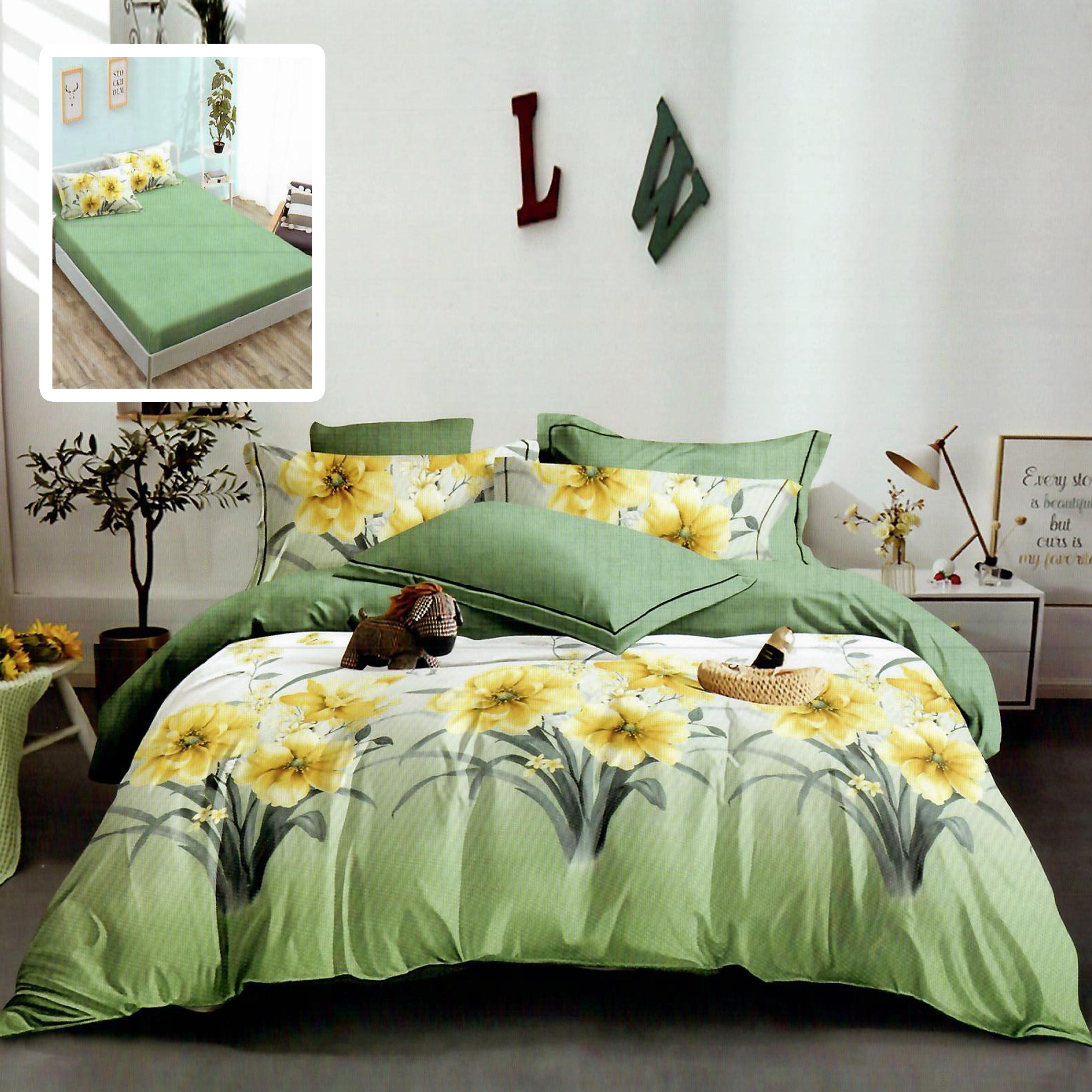 HF6P256 LENJERIE FINET 6 PIESE CU HUSĂ - 160x200 ȘI 180x200 (HF6P256) - imagine 1
