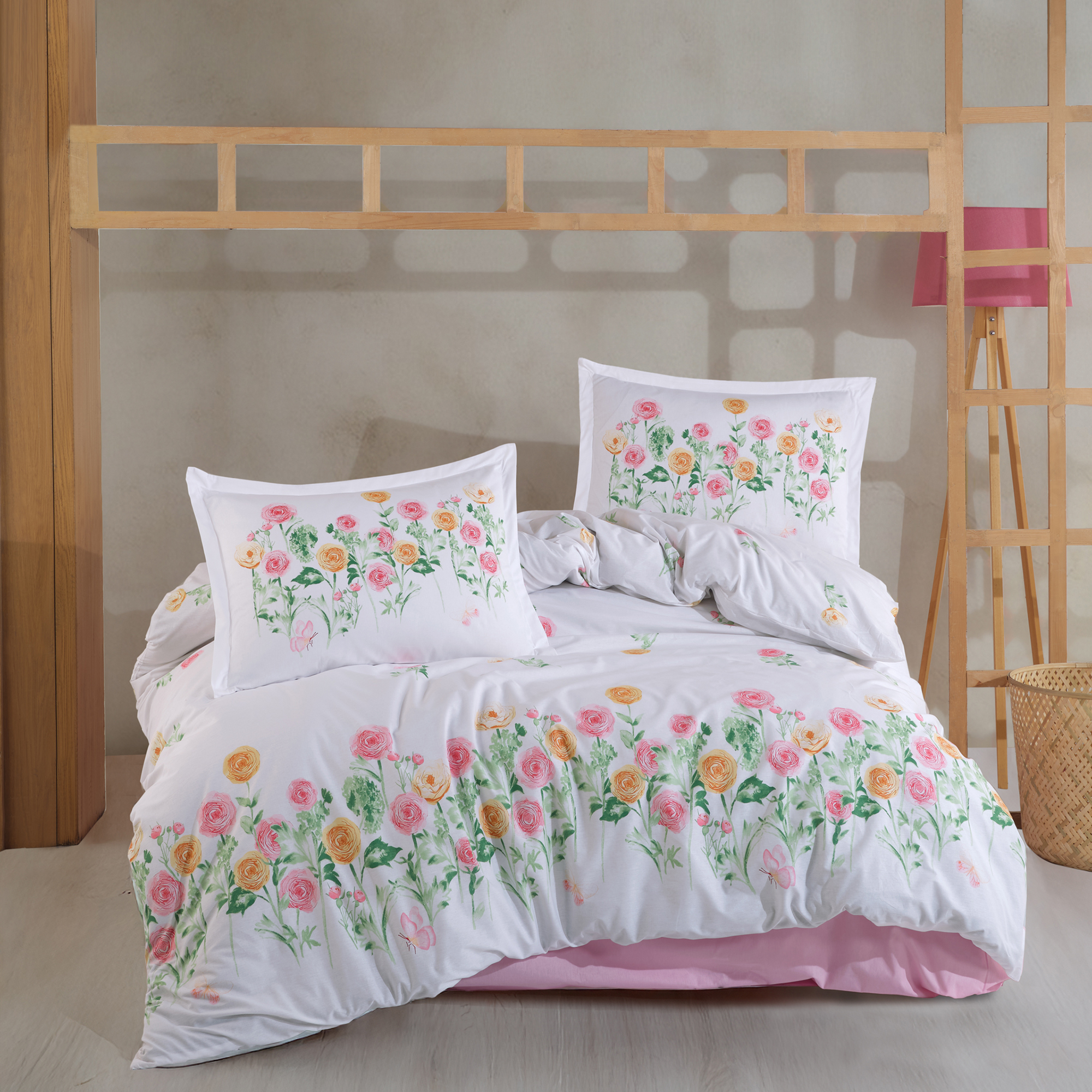 Roselin-nev Lenjerie de pat ranforce Clasy king size (ROSELIN) - imagine 1