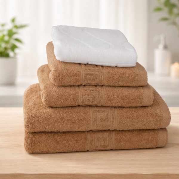 Set 5 Prosoape Bumbac 500g Hotel 5PR1 Cappuccino