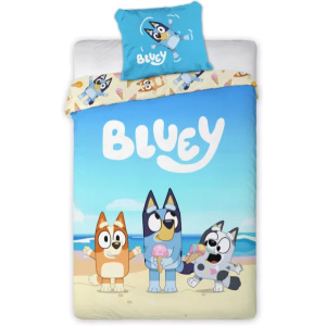 Acasa Lenjerie de pat Bluey 140x200 cm + față pernă 70x90cm ,Bumbac