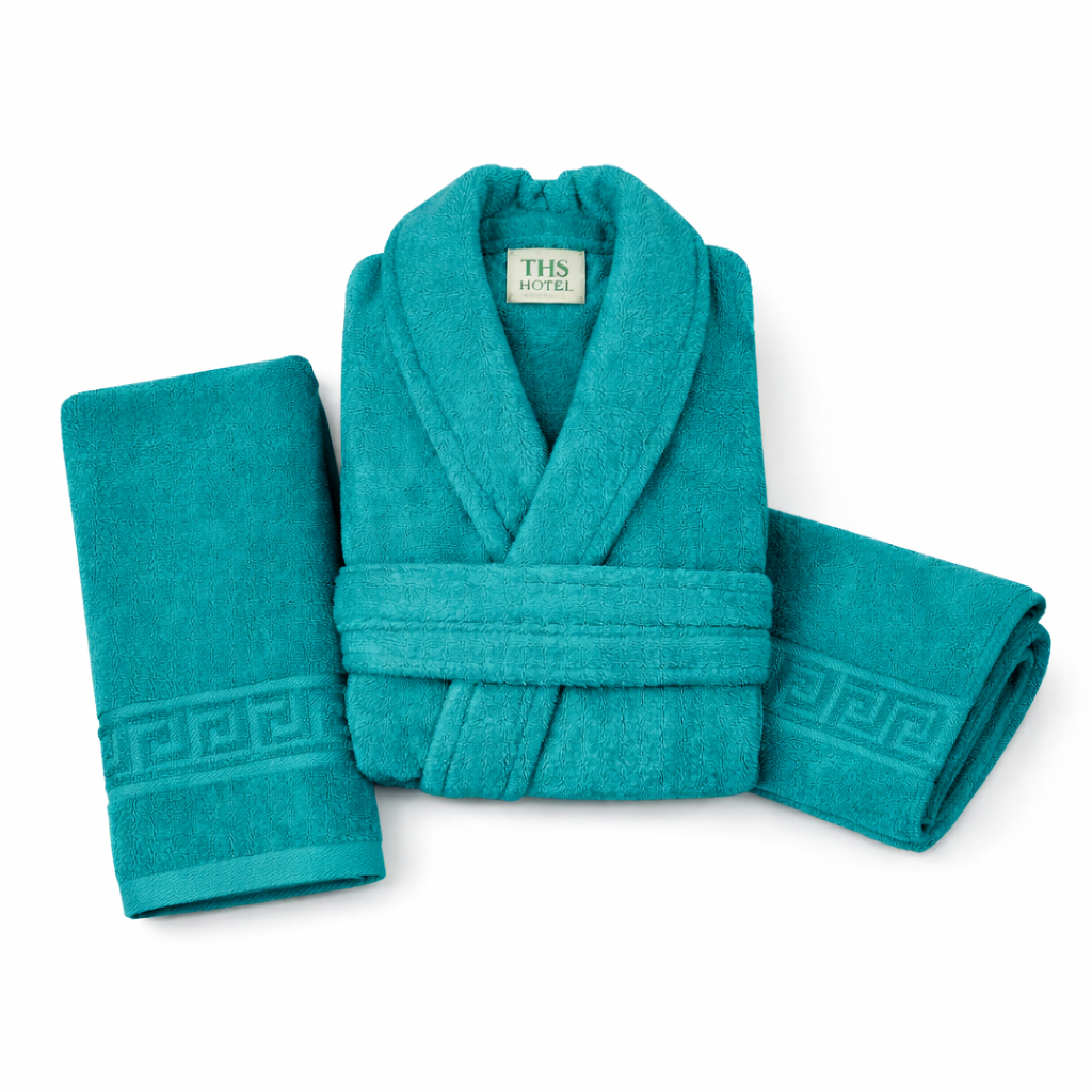 Set baie Bumbac – Halat și Prosoape Set baie Bumbac – Halat și Prosoape