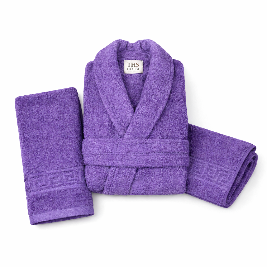 Set baie Bumbac - Halat și Prosoape ,unisex, Set baie Bumbac - Halat și Prosoape ,unisex,