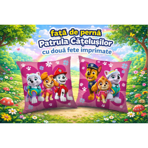 Set Față de pernă Patrula Catelusilor -licentiata + pernă matlasată 40×40 cm