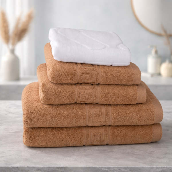 Set 5 Prosoape Bumbac 500g Hotel 5PR1 Cappuccino