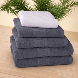 Set 5 Prosoape Bumbac 500g Hotel 5PR1 Grey