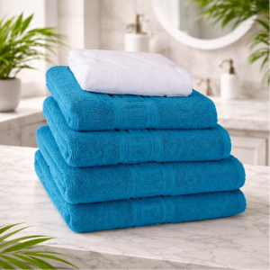 Set 5 Prosoape Bumbac 500g Hotel 5PR1 Turcoaz